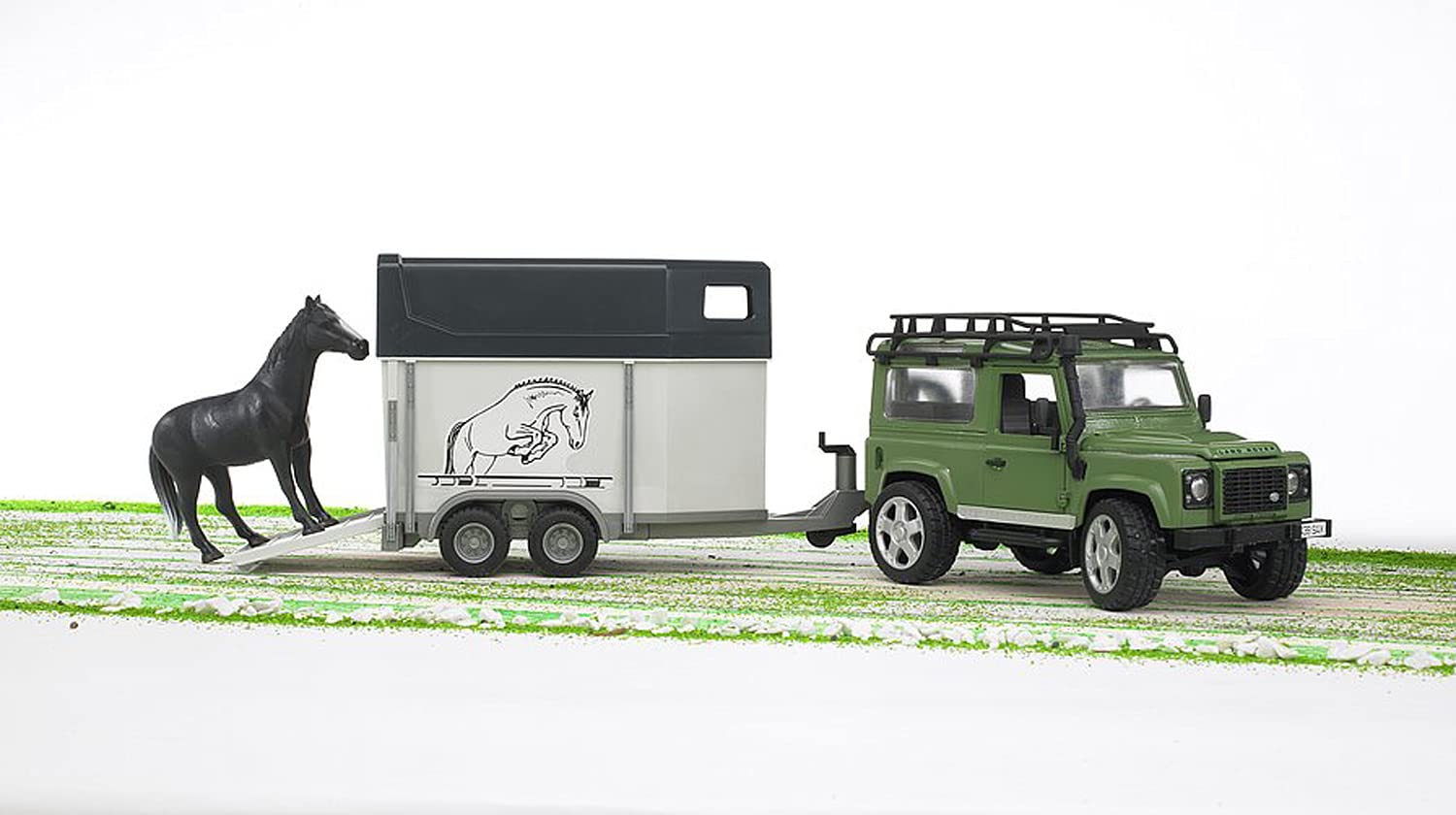 bruder-profi-land-rover-defender-02592-mit-pferdeanh-nger-pferd image 2
