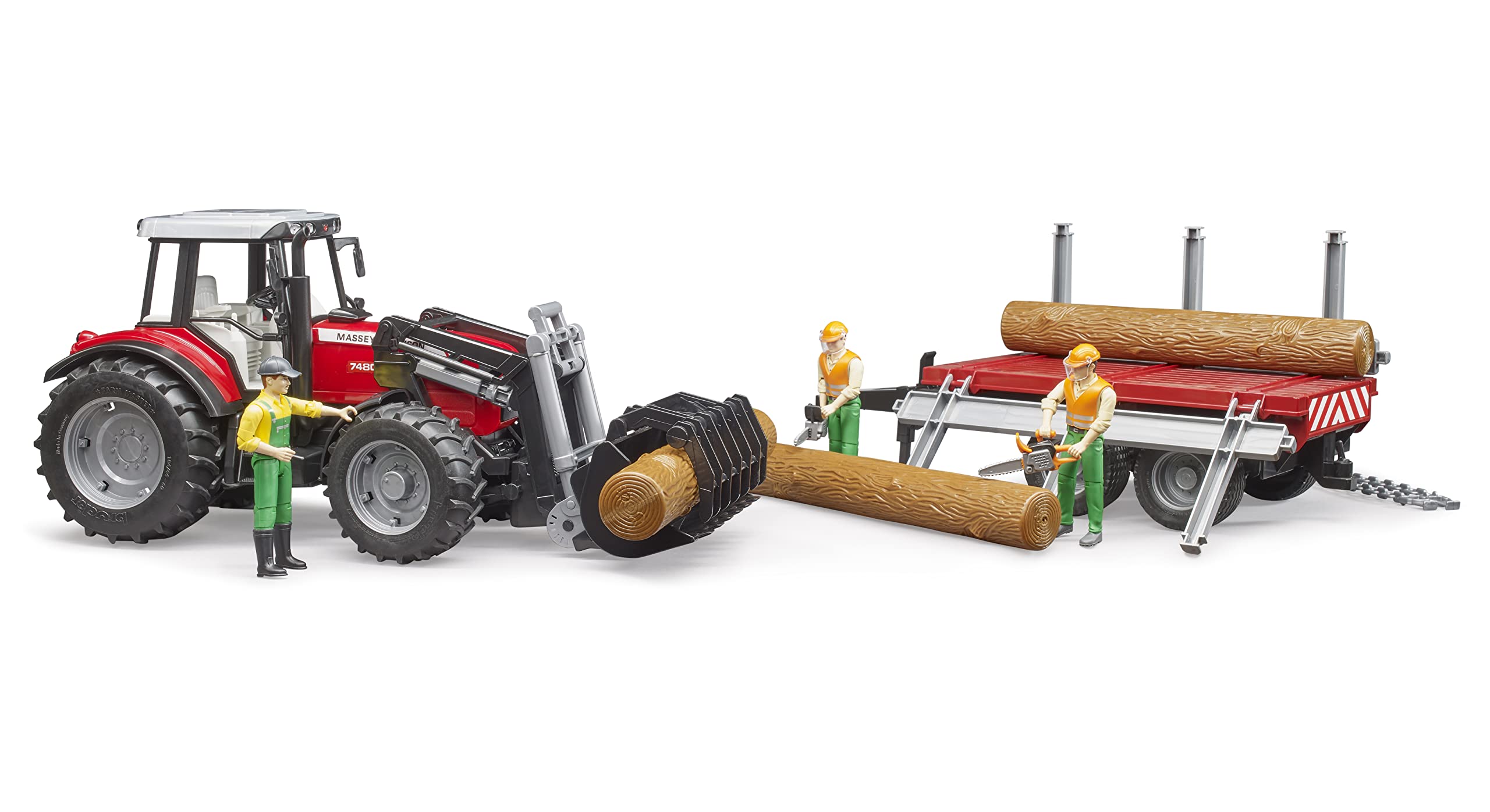 bruder-profi-02046-massey-ferguson-7480-traktor-mit-anh-nger image 6