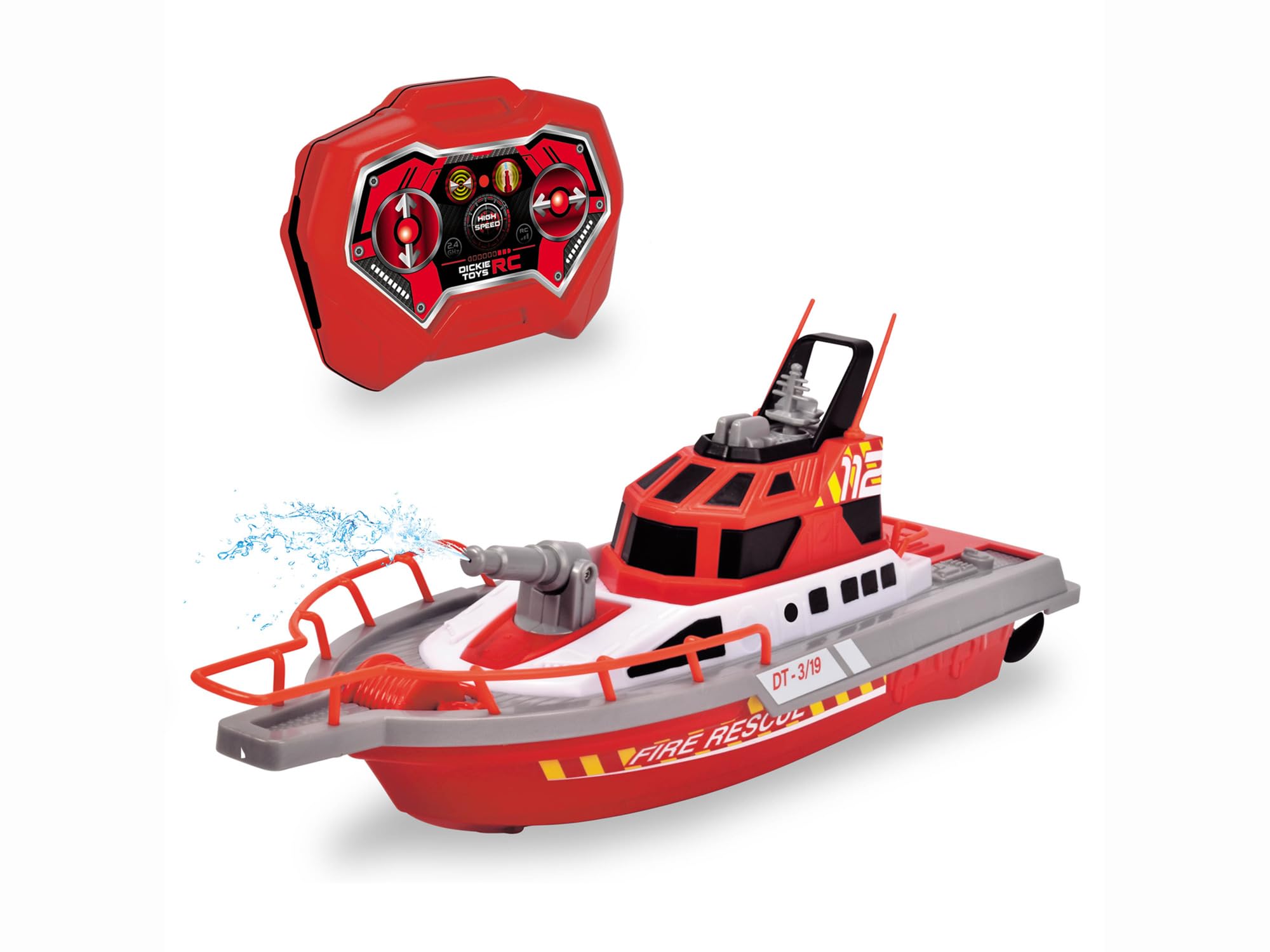 dickie-sos-feuerwehrboot-rc-spielzeugboot-wasserspritze-27mhz image 8