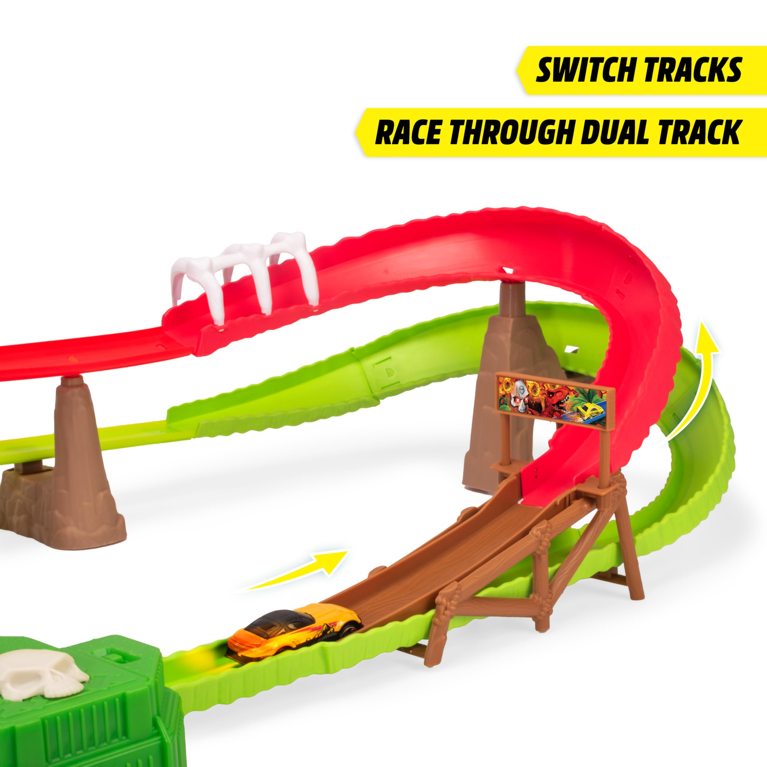dickie-go-action-skull-volcano-track-set-100-cm-mit-dino image 4