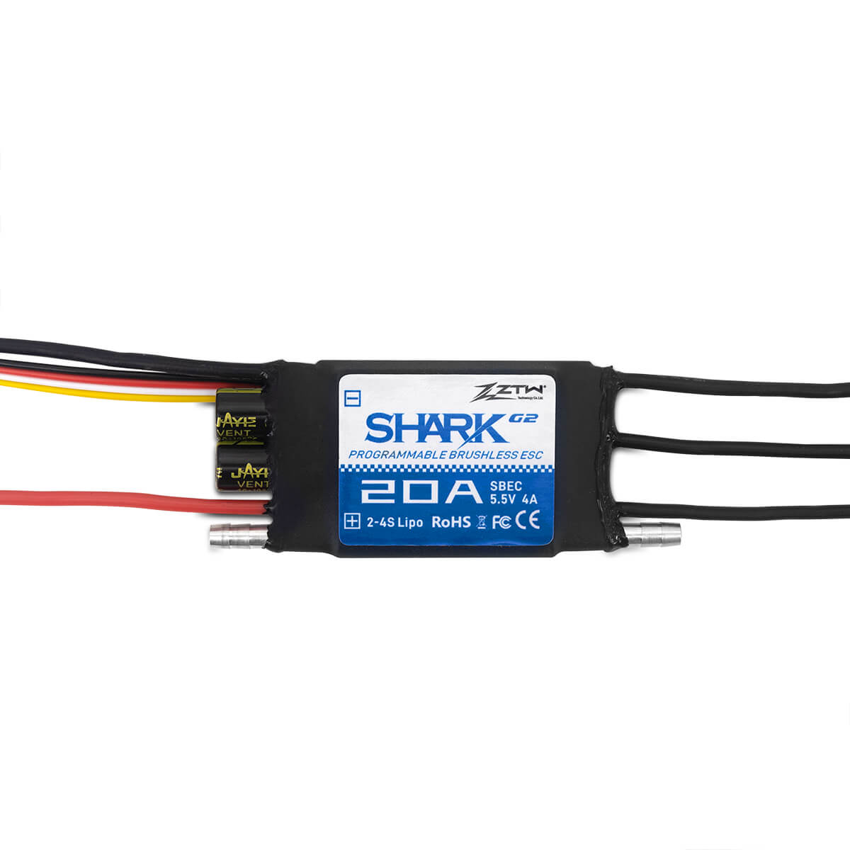 ztw-shark-g2-20a-bootsregler-2-4s-rc-boot-wasserdicht image 4