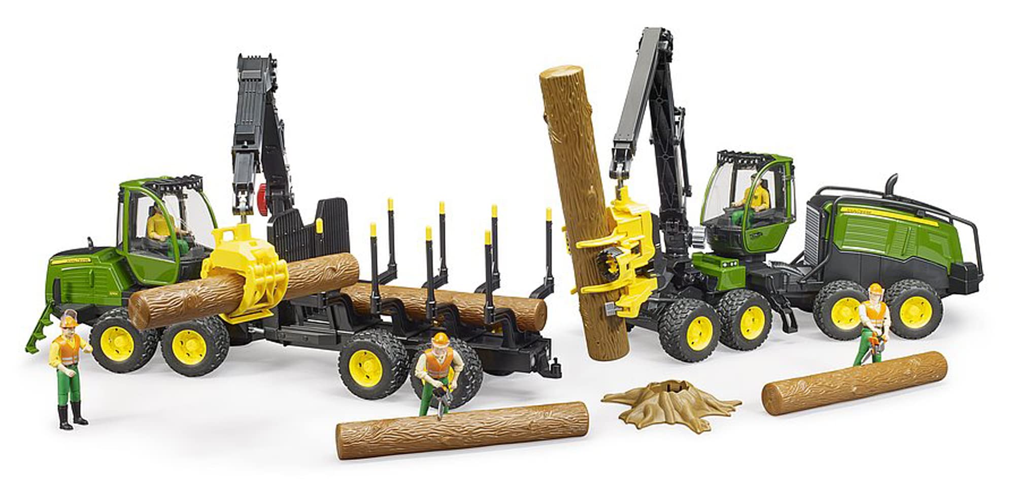 bruder-profi-series-john-deere-1270g-harvester-mit-baumstamm image 8