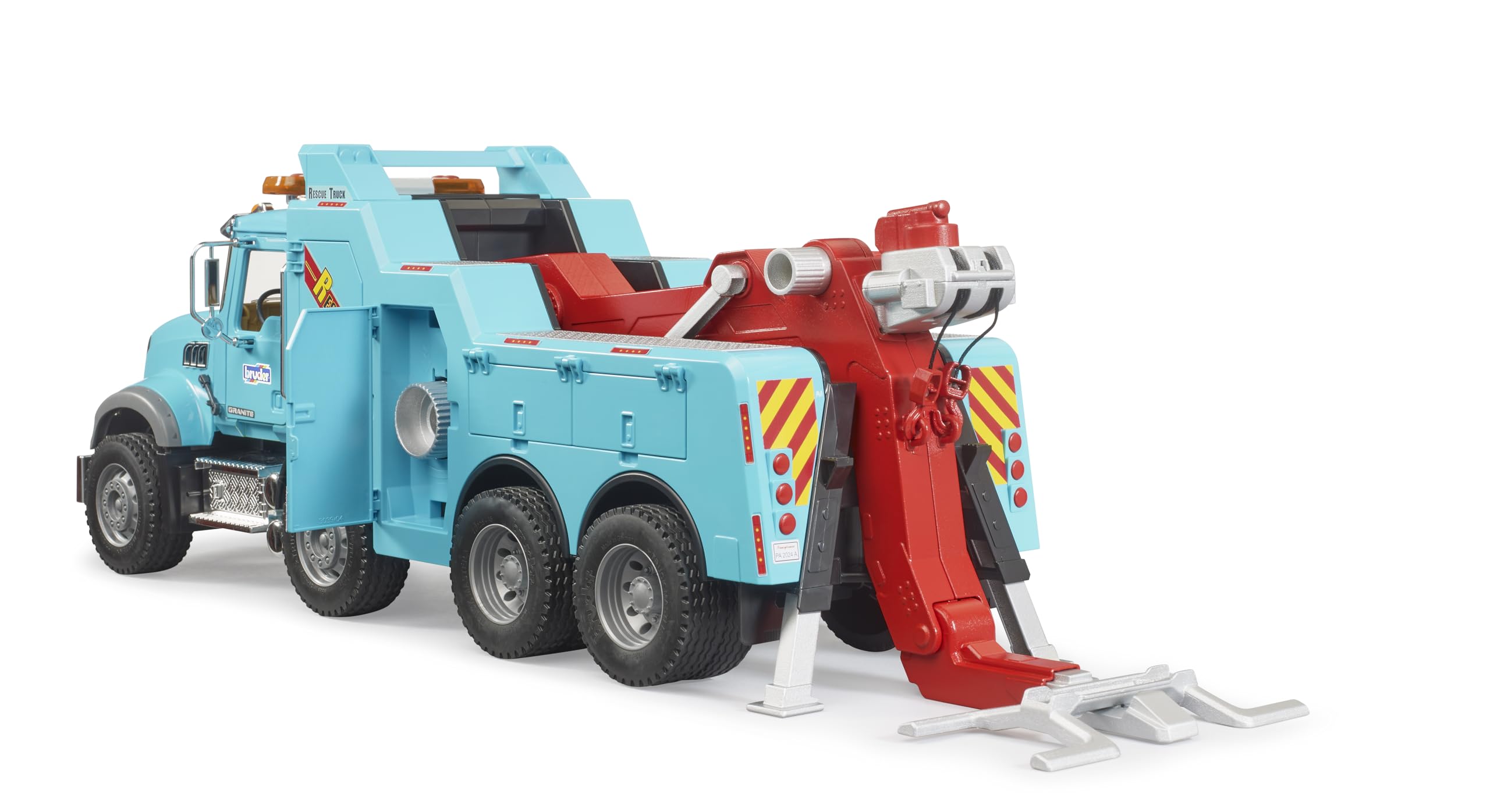 bruder-profi-02831-mack-granite-abschlepp-lkw-light-sound image 5