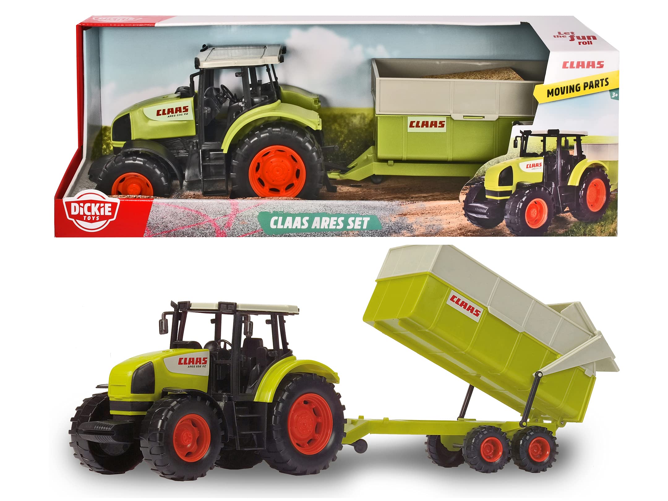 dickie-go-real-claas-ares-traktor-anh-nger-57cm-ab-3j image 6