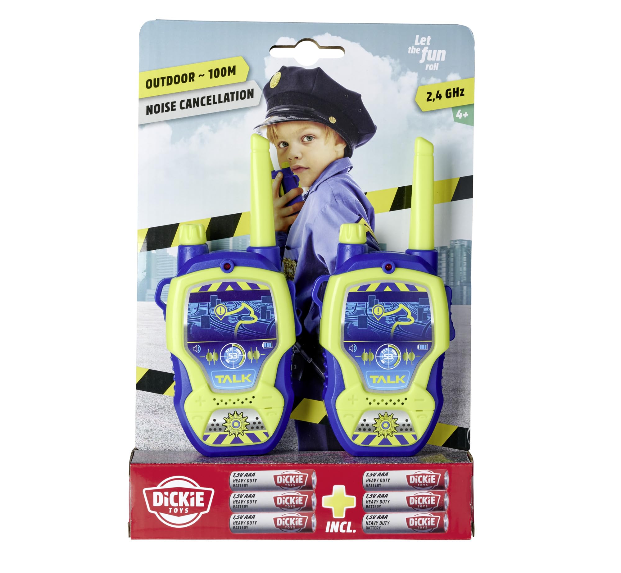 dickie-toys-sos-walkie-talkie-police-funkger-t-2er-set-100-m image 7