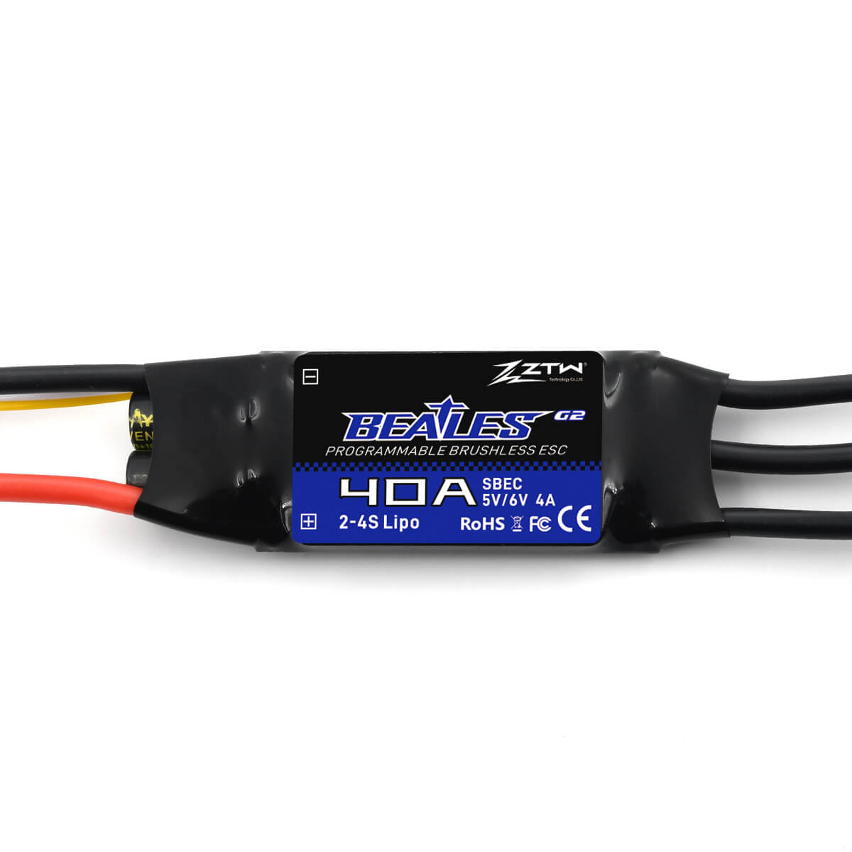 ztw-beatles-g2-40a-flugregler-2-4s-sbec-ohne-stecker image 3