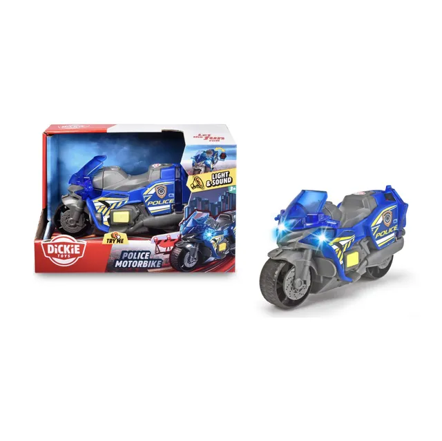 dickie-sos-polizei-motorrad-203302031-spielzeugmotorrad-15cm-licht image 1