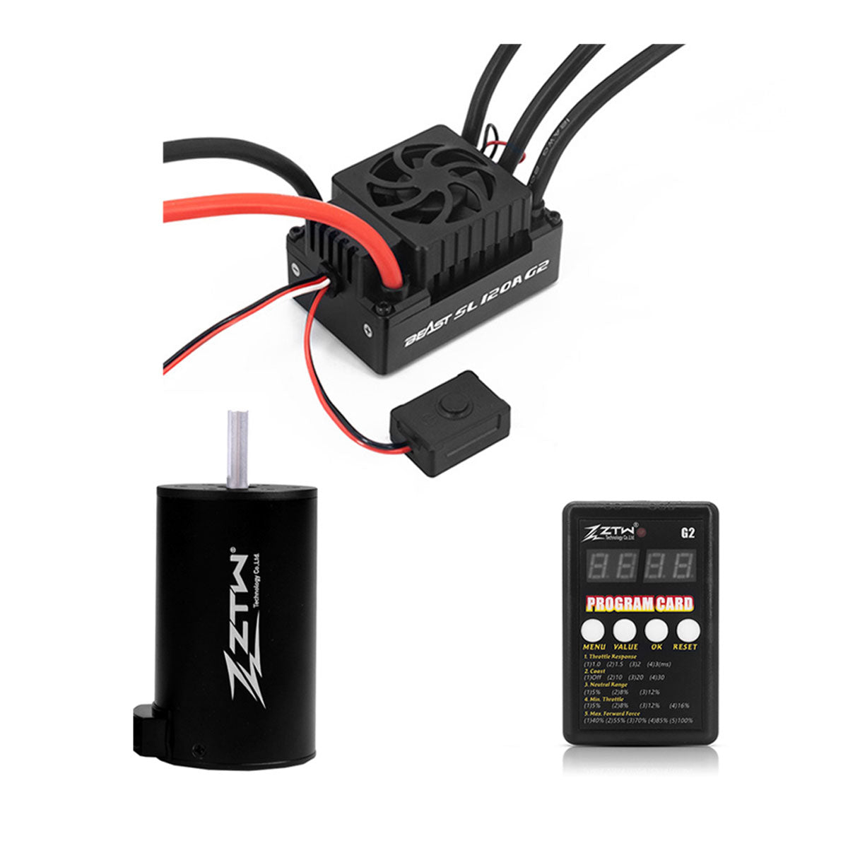 ztw-beast-g2-120a-combo-3660-3000kv-sensorless-xt90 image 1