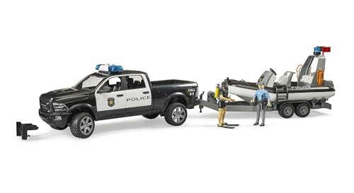 bruder-profi-02507-ram-2500-polizei-pickup-boot-anh-nger-1-16 image 7