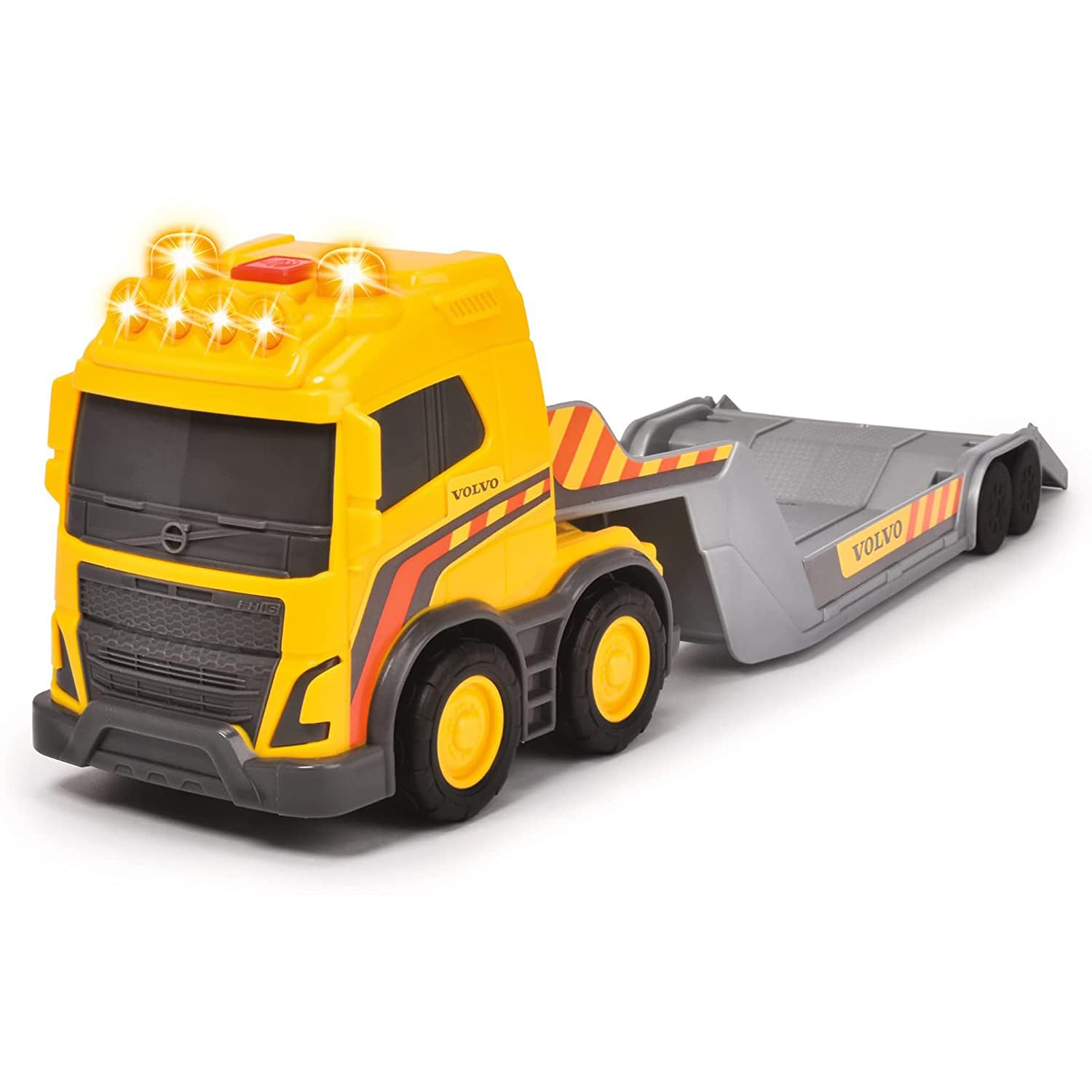 dickie-toys-go-real-volvo-truck-team-tieflader-mit-radlader-32cm image 1