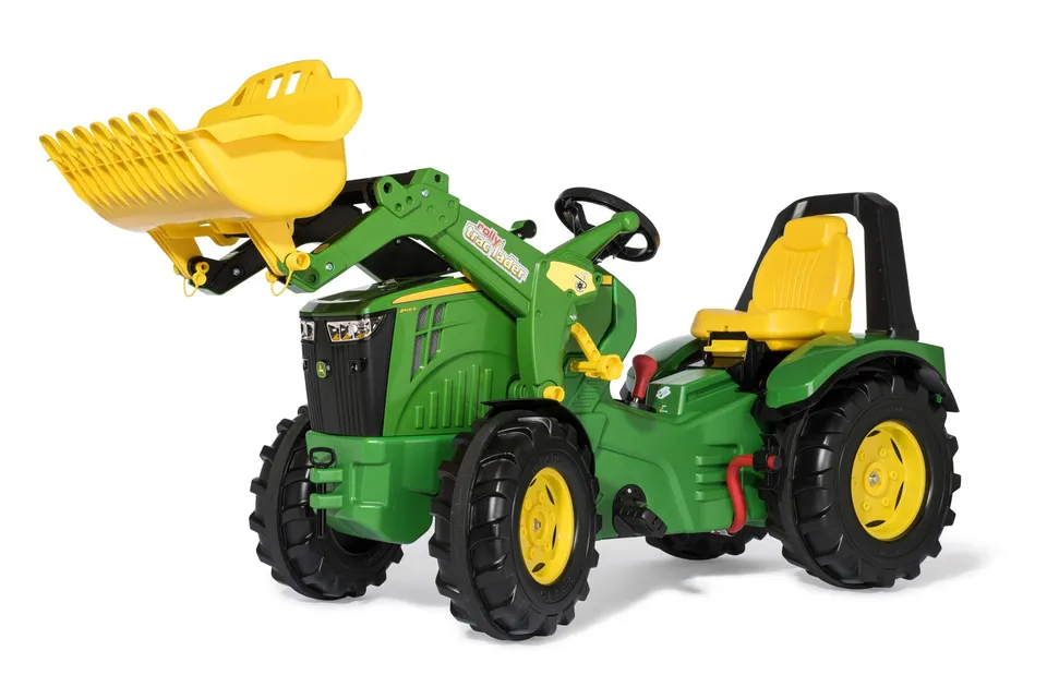 rolly-toys-rollyx-trac-john-deere-trettraktor-lader-gr-n image 1