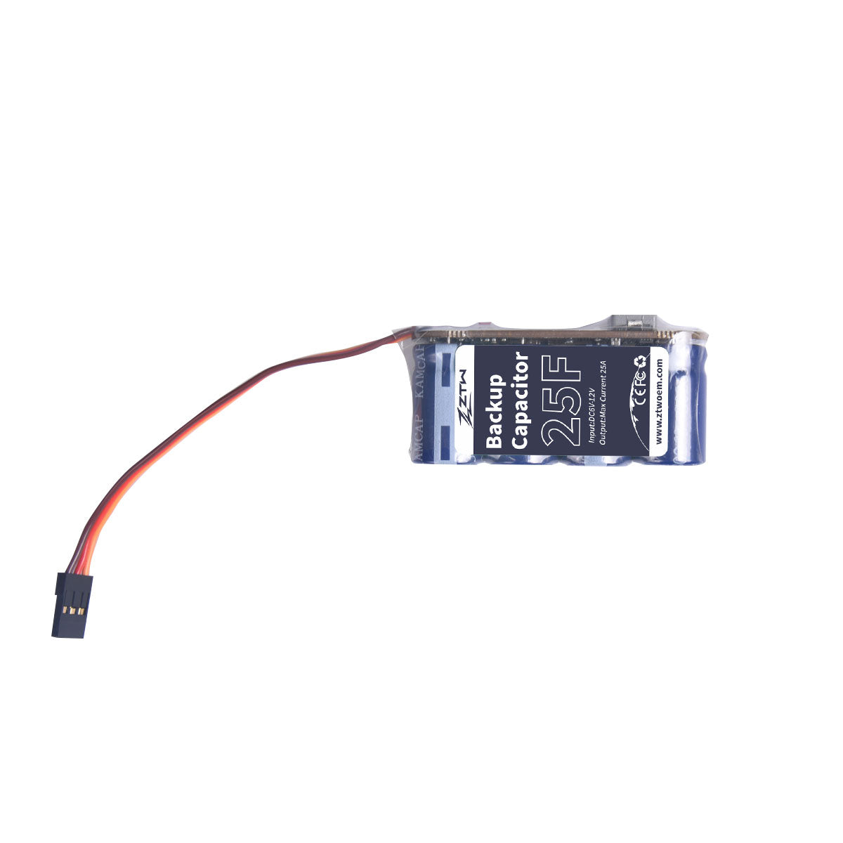 ztw-capacitor-backup-kondensator-25f-6v-12v-25a-helikopter image 1