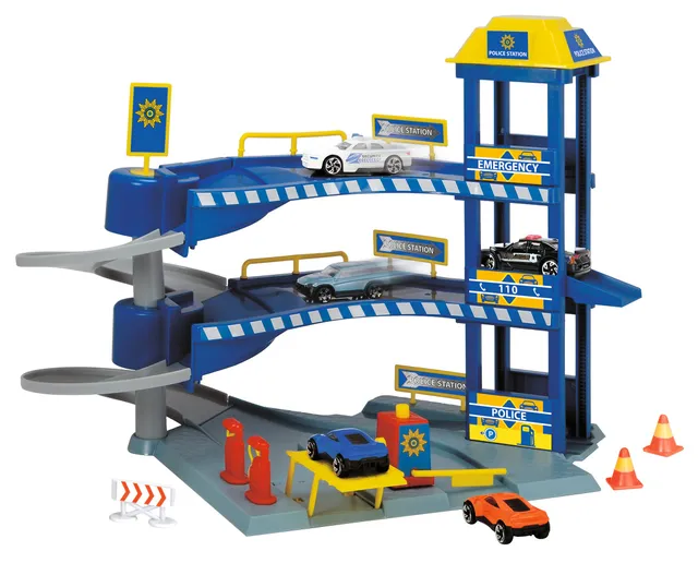dickie-toys-sos-rettungsstation-parkhaus-mit-aufzug-2-autos image 1
