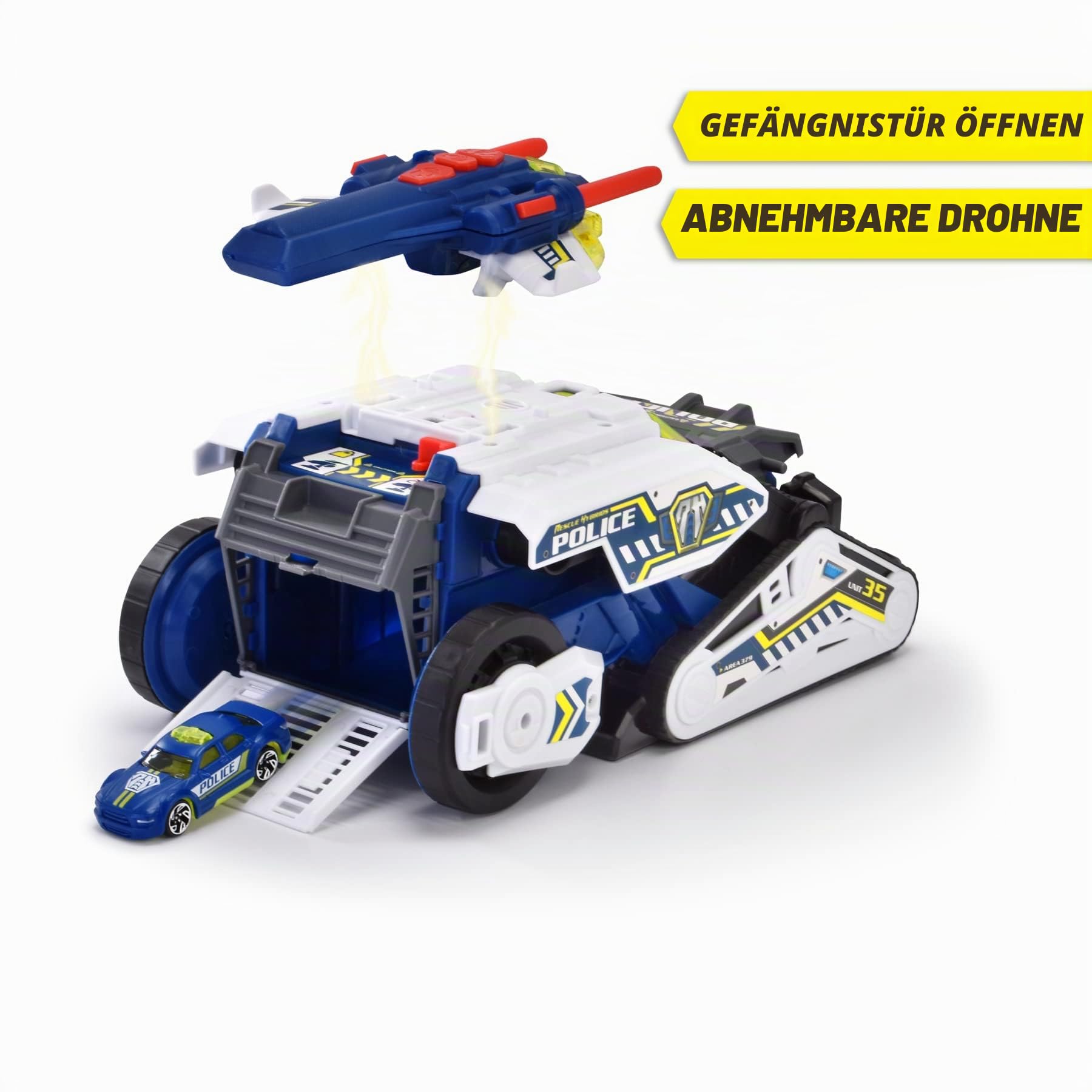 dickie-sos-rescue-hybrids-police-bot-polizeiauto-35-cm-mit-sound image 4
