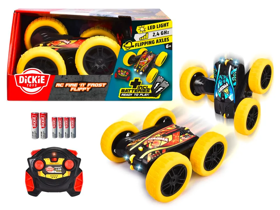 dickie-toys-go-crazy-fire-n-frost-flippy-rc-auto-16-cm-8-km-h image 1