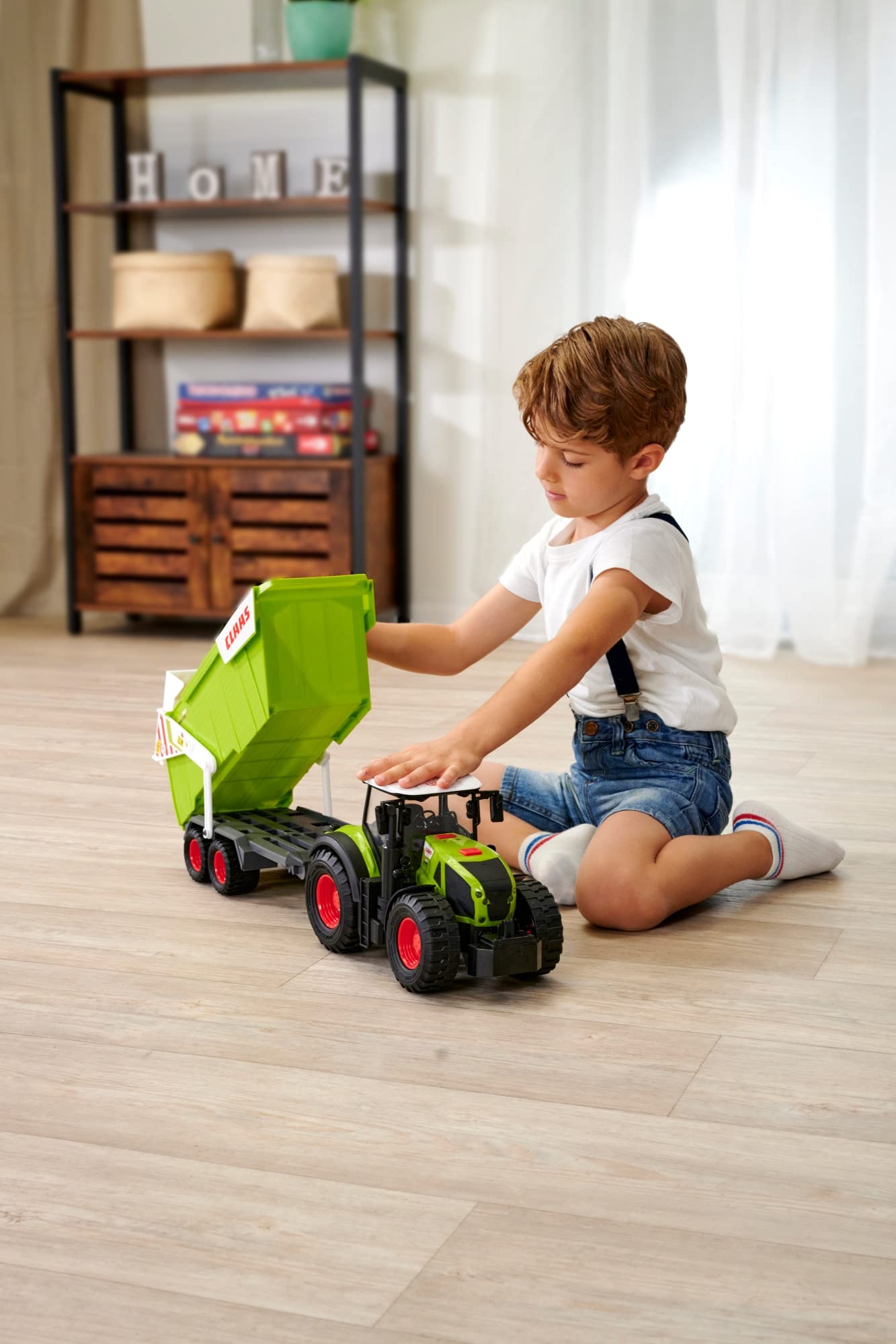 dickie-go-real-claas-traktor-anh-nger-64-cm-licht-sound image 5