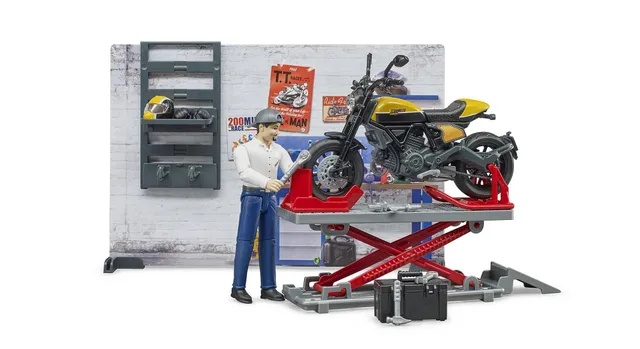 bruder-bworld-motorradwerkstatt-62102-ducati-scrambler-set image 1