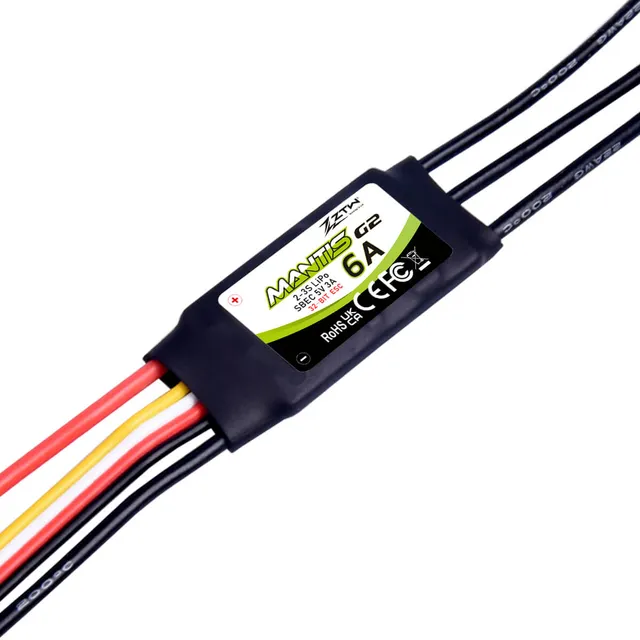 ztw-mantis-g2-6a-fahrtregler-2-3s-sbec-mit-xt30 image 1