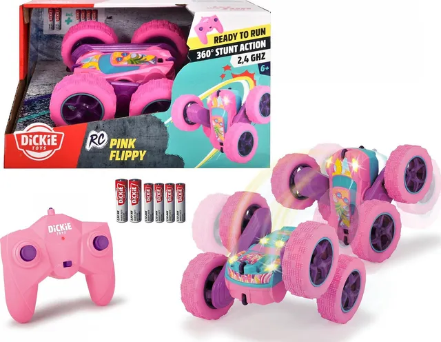 dickie-toys-go-crazy-rc-candy-flippy-auto-pink-t-rkis-28cm image 1