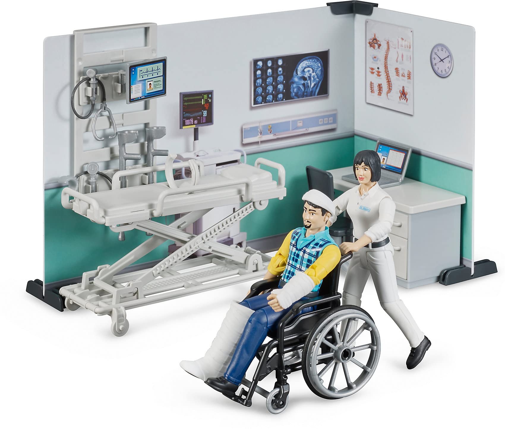 bruder-bworld-62711-krankenstation-spielset-mit-figuren image 8