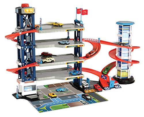 dickie-go-action-parking-garage-parkhaus-4-etagen-mit-autos image 8