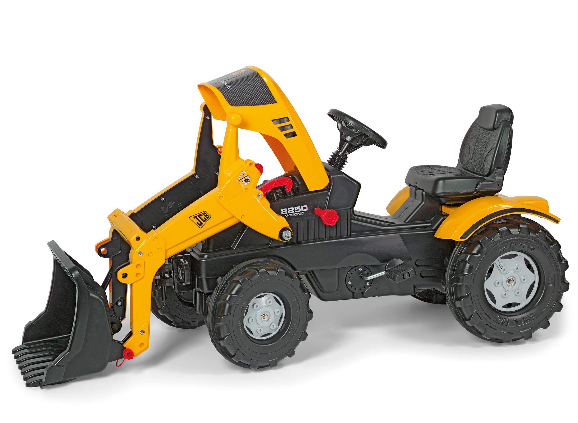 rolly-toys-rollyfarmtrac-jcb-8250-trettraktor-mit-lader image 2
