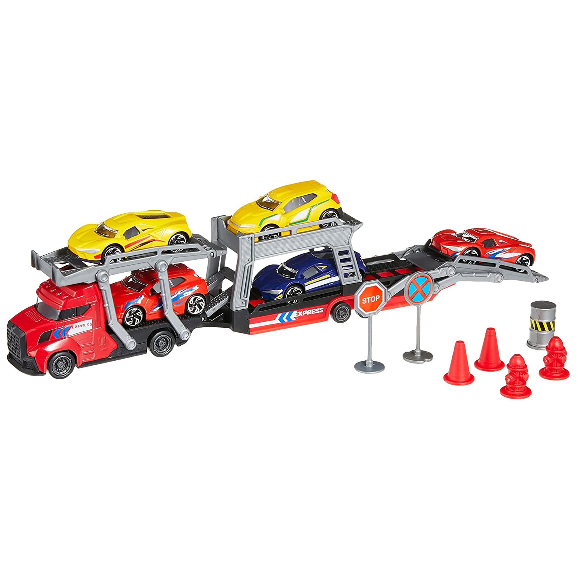 dickie-go-real-transporter-set-spielzeugtransporter image 4