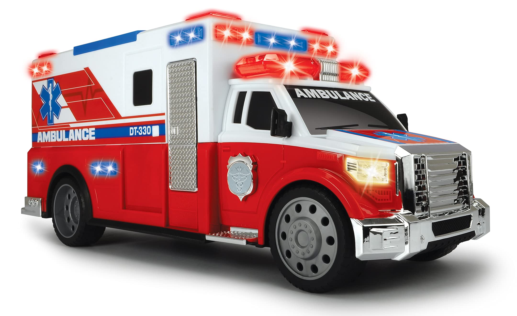 dickie-sos-krankenwagen-ambulance-33-cm-mit-trage image 2