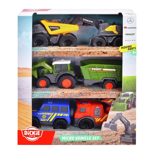 dickie-sos-micro-set-5er-spielzeugautos-8cm-freilauf-ab-3-j image 1