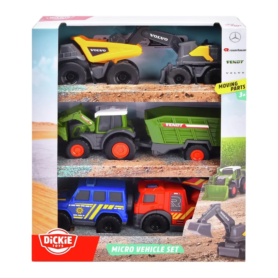 dickie-sos-micro-set-5er-spielzeugautos-8cm-freilauf-ab-3-j image 1