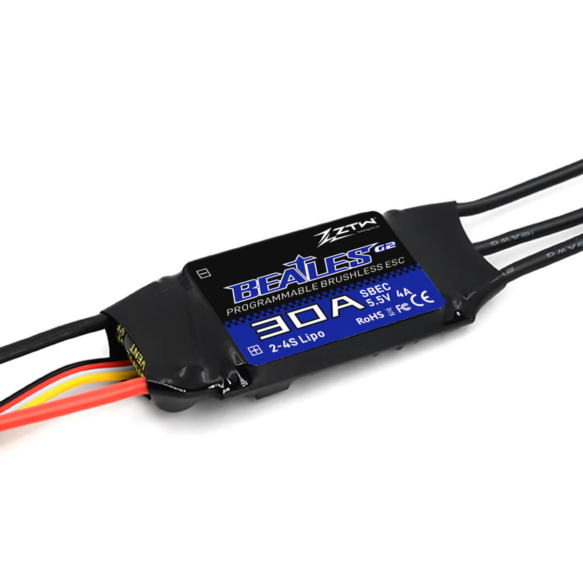 ztw-beatles-g2-30a-esc-brushless-regler-2-4s-sbec image 1