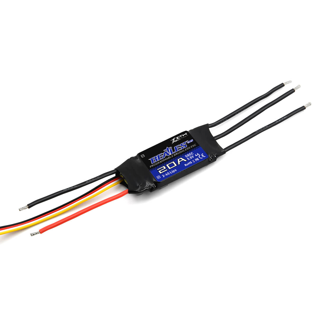 ztw-beatles-g2-20a-esc-regler-2-4s-sbec-flugzeug-ohne-stecker image 6