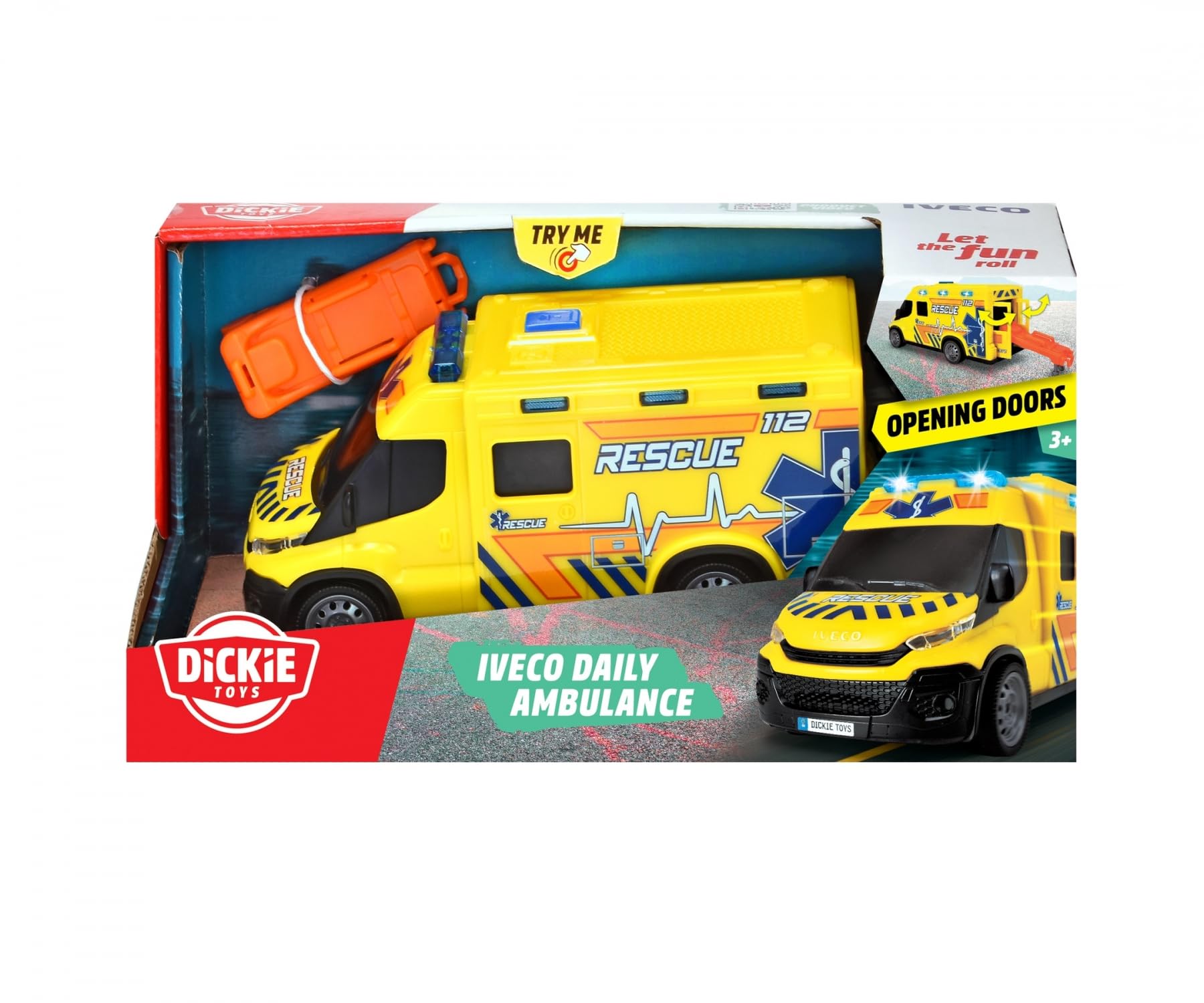 dickie-toys-sos-iveco-daily-krankenwagen-spielzeugauto-18-cm image 7