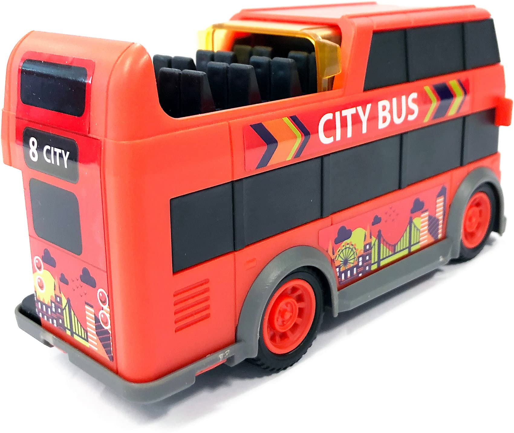 dickie-go-real-city-bus-spielzeugbus-mit-friktion image 6