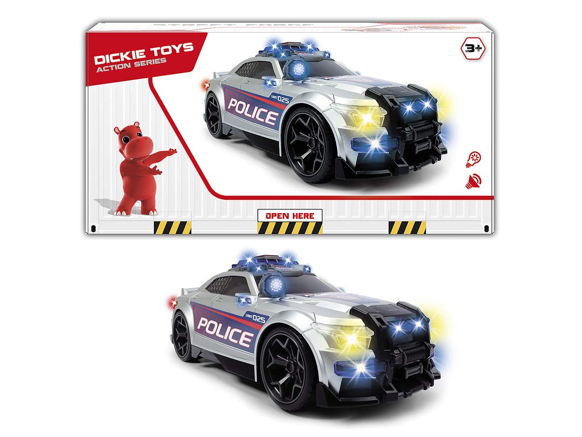 dickie-sos-polizeiauto-33-cm-motorisiert-mit-licht-und-sound image 1