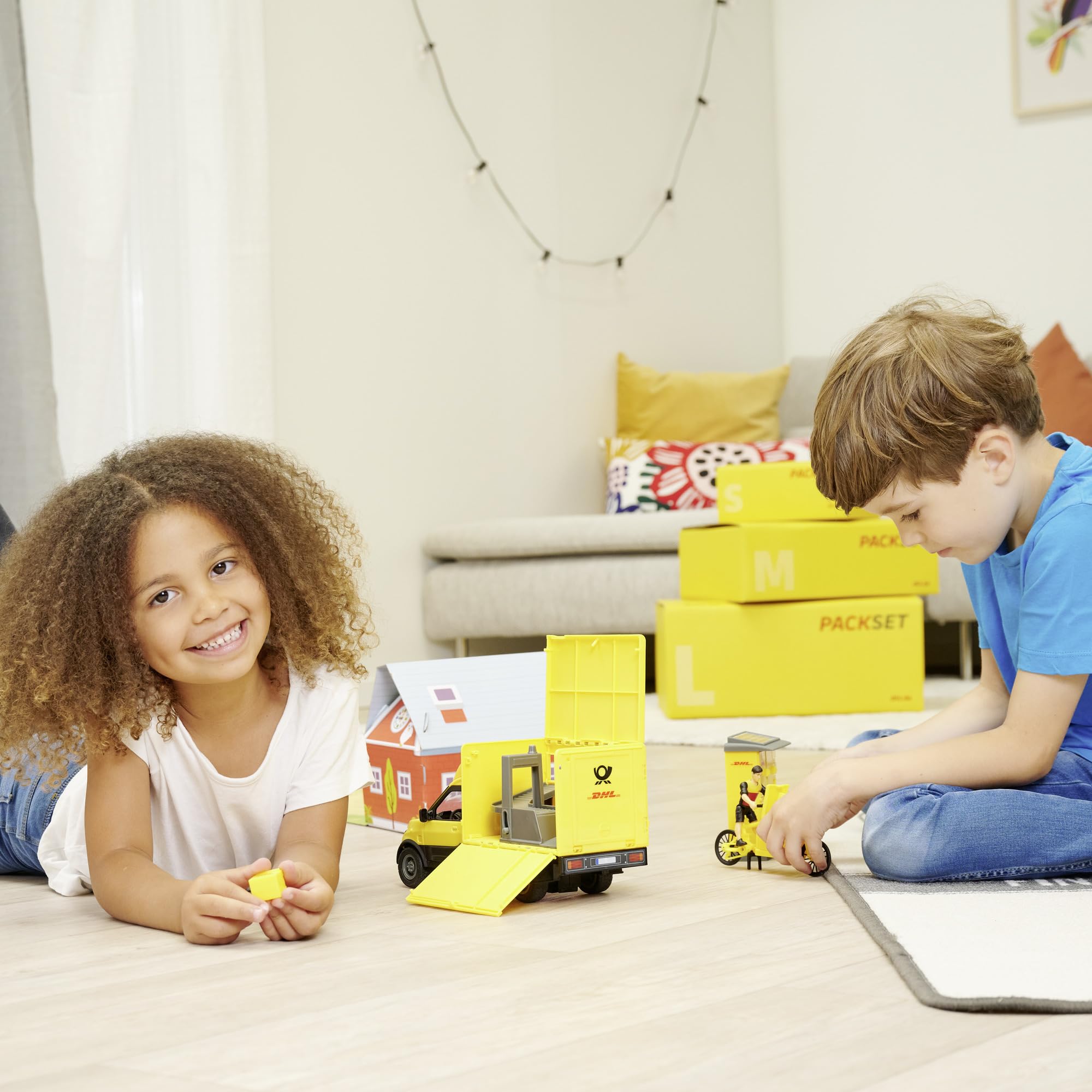 dickie-toys-go-real-dhl-delivery-set-25-cm-mit-sound image 6
