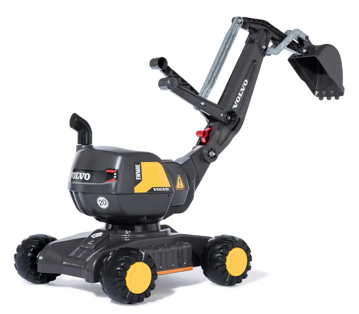 rolly-toys-rollydigger-volvo-ew160-bagger-grau-gelb-3-5-j image 1