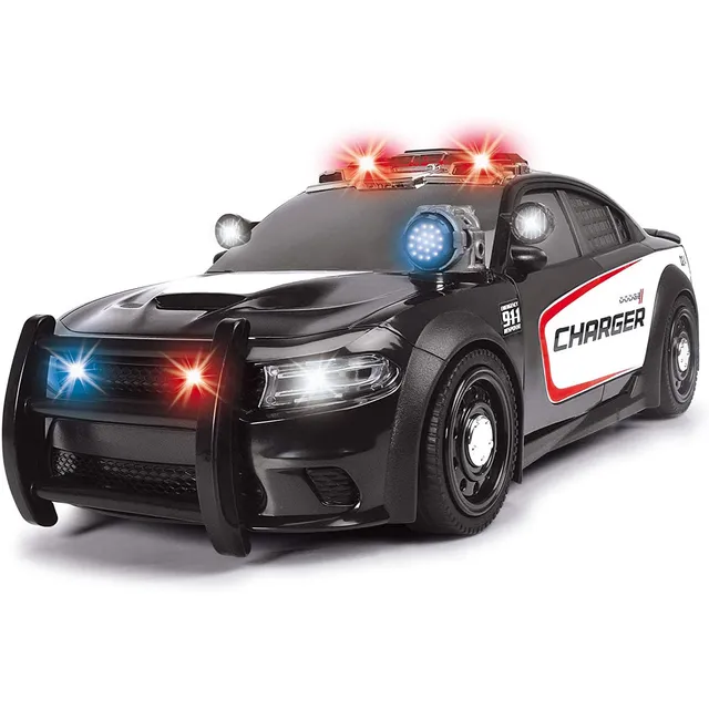 dickie-toys-sos-dodge-charger-polizeiauto-xl-33cm-blaulicht image 1