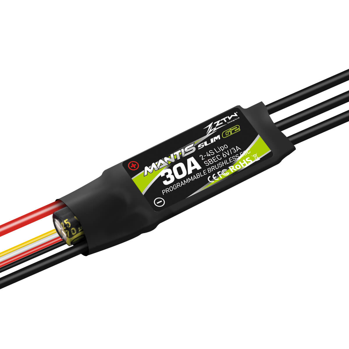 ztw-mantis-slim-g2-30a-2-4s-brushless-regler-ohne-stecker image 1