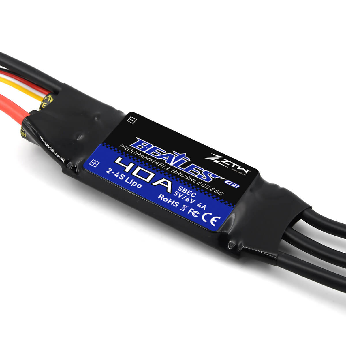 ztw-beatles-g2-40a-flugregler-2-4s-sbec-ohne-stecker image 2