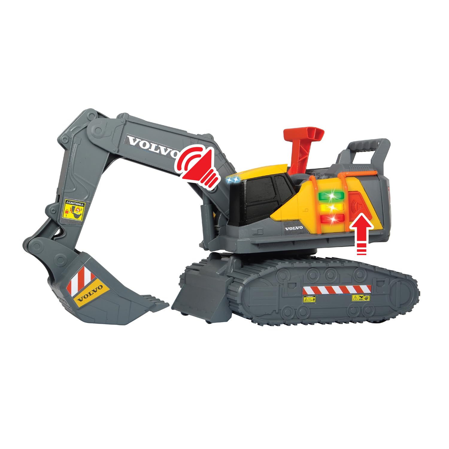dickie-toys-go-real-volvo-bagger-spielzeug-30cm-licht image 3