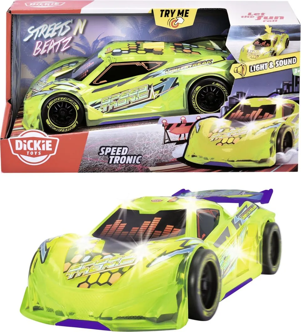 dickie-streets-n-beatz-speed-tronic-spielzeugauto-20-cm-musik image 1