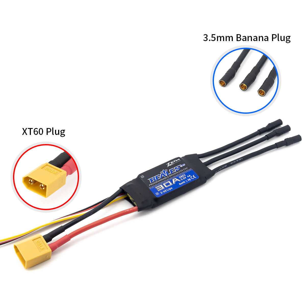 ztw-beatles-g2-30a-esc-brushless-regler-2-4s-sbec image 7