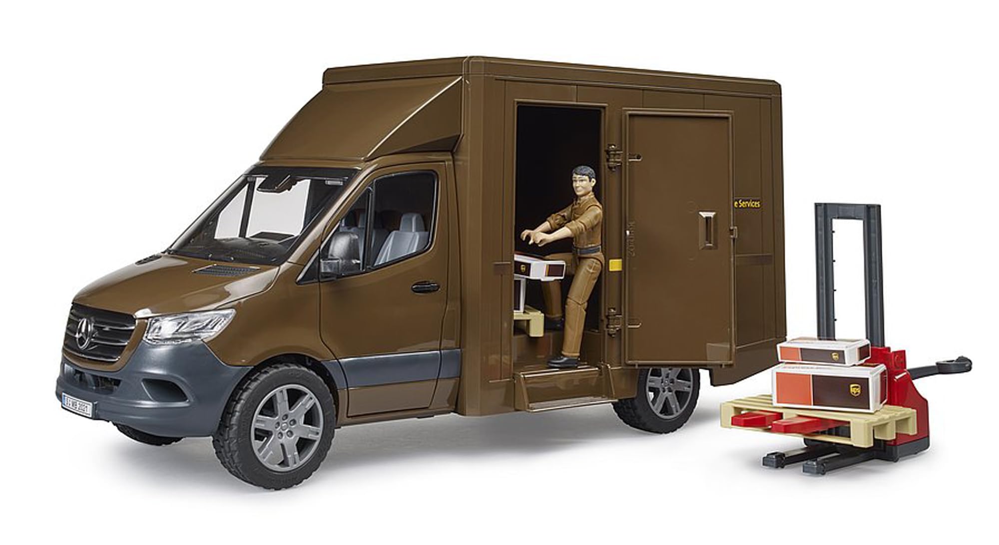 bruder-profi-mb-sprinter-ups-transporter-mit-fahrer-zubeh-r image 4