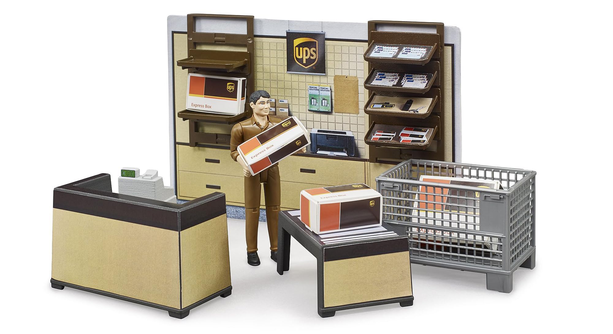 bruder-bworld-62250-ups-paketshop-spielset-mit-figur-1-16 image 3