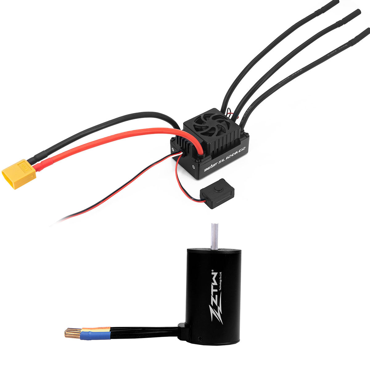 ztw-beast-g2-120a-combo-3660-3000kv-sensorless-xt90 image 2