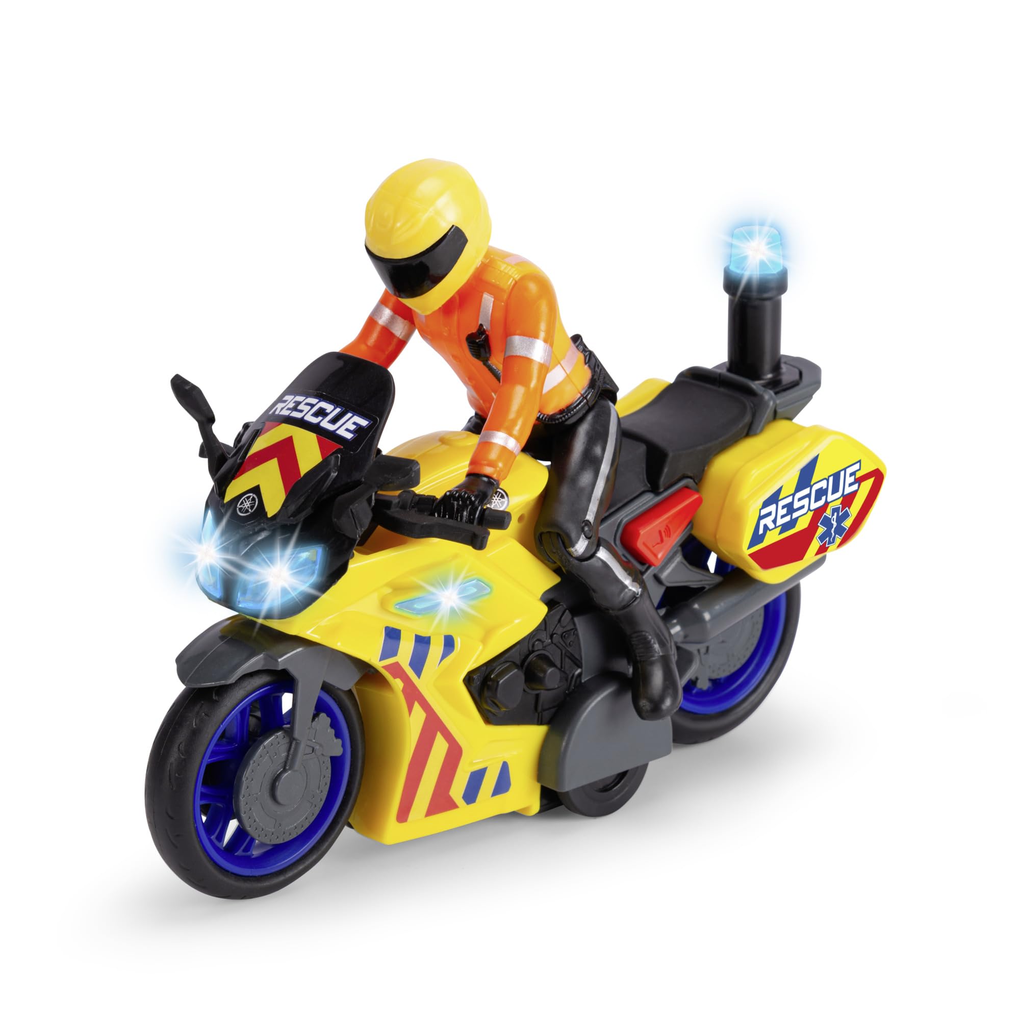 dickie-sos-rescue-bike-yamaha-motorrad-17-cm-mit-sound image 1