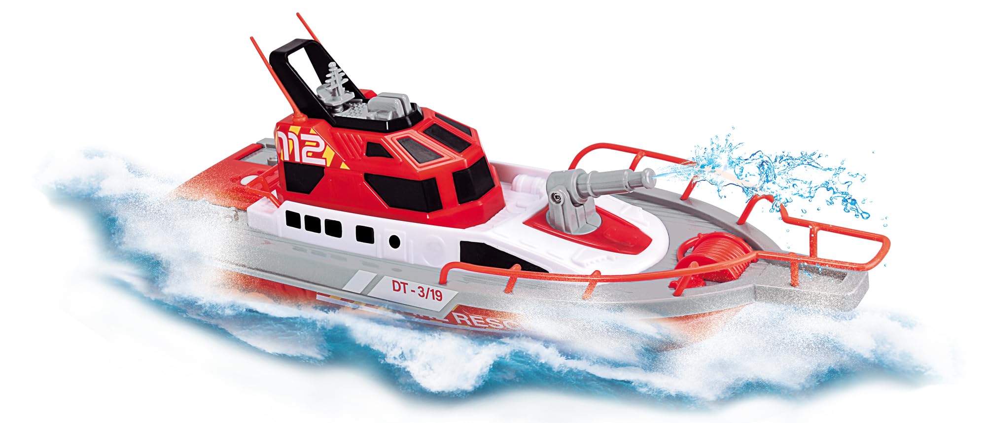 dickie-sos-feuerwehrboot-rc-spielzeugboot-wasserspritze-27mhz image 6
