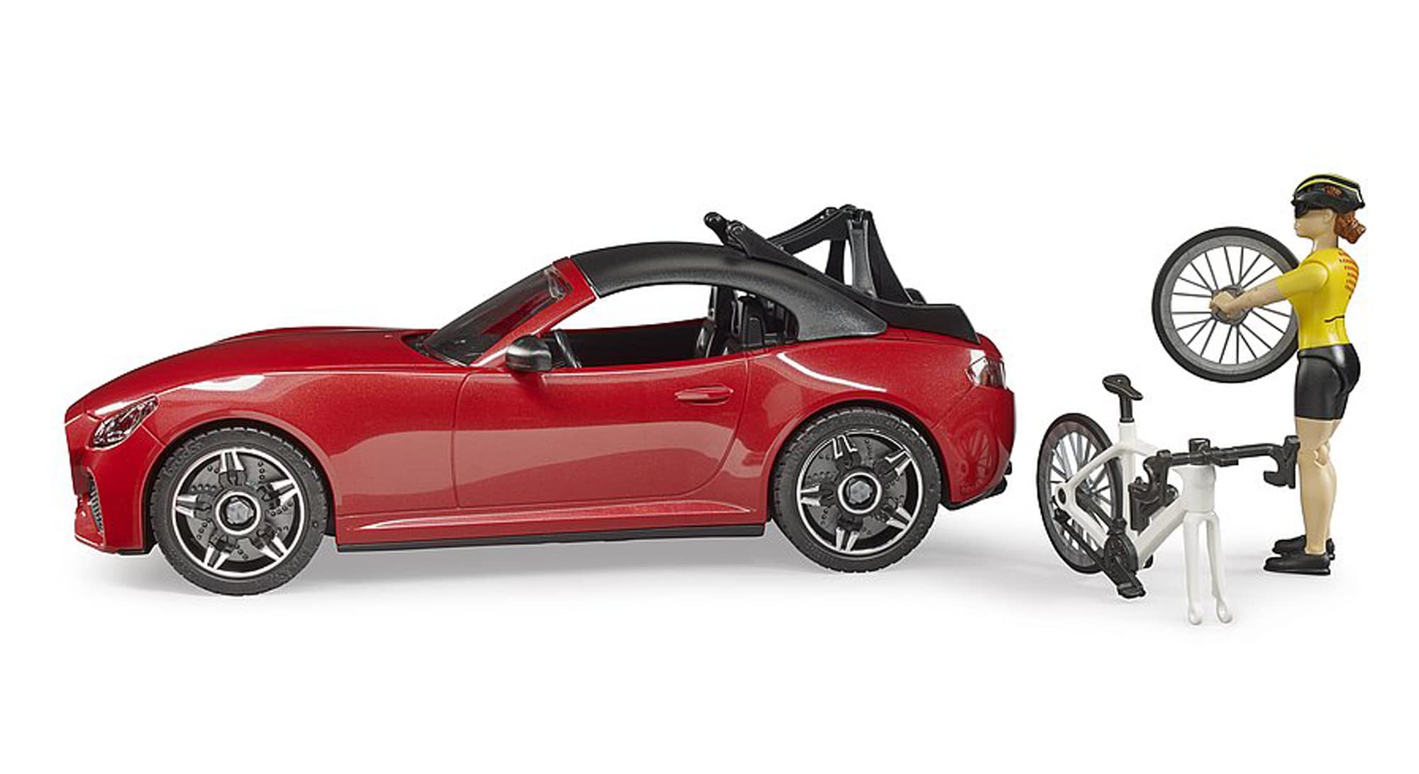bruder-profi-series-03485-roadster-cabrio-mit-rennrad image 5