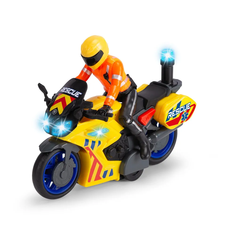 dickie-sos-rescue-bike-yamaha-motorrad-17-cm-mit-sound image 1
